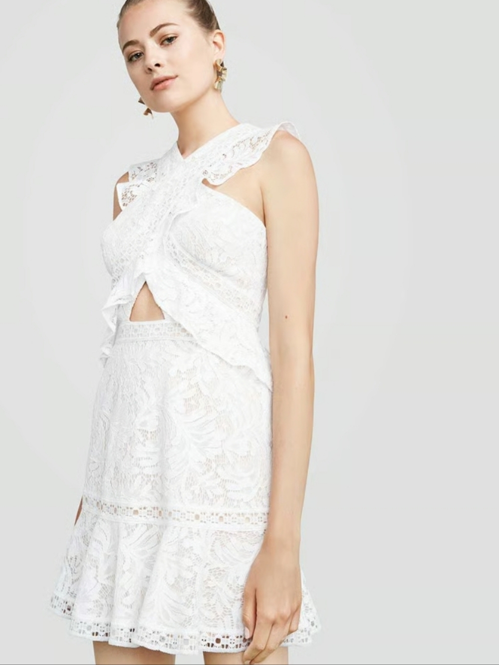 BCBG Careen Ruffle Dress